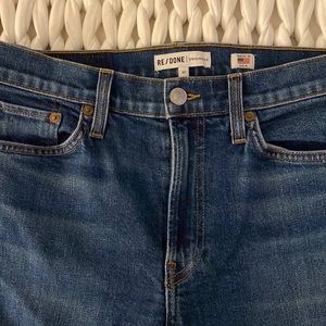 RE/DONE Mid Rise Kick Flare Stretch jeans